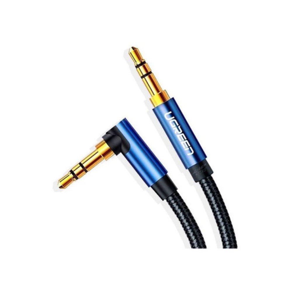 UGREEN 3.5mm Male to 3.5mm Male Cable Gold Plated Metal Case with Braid 3m (Blue)