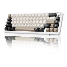 ATTACK SHARK X66 Wireless Gasket Mechanical Keyboard Strawberry Switch – Cheese white - Image 2